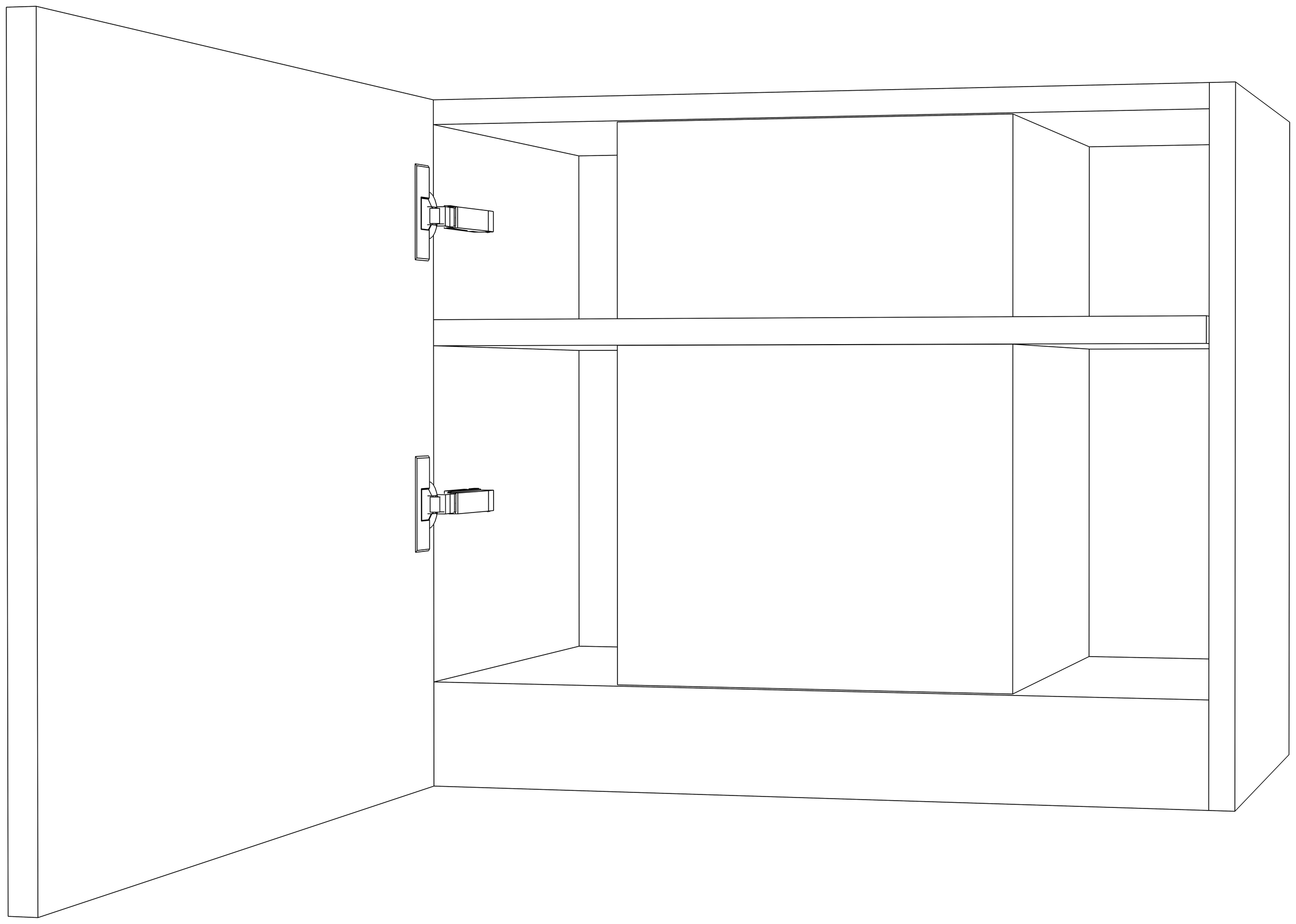 Dibujo técnico — Mueble Alto 60 Campana Virgola Comfort