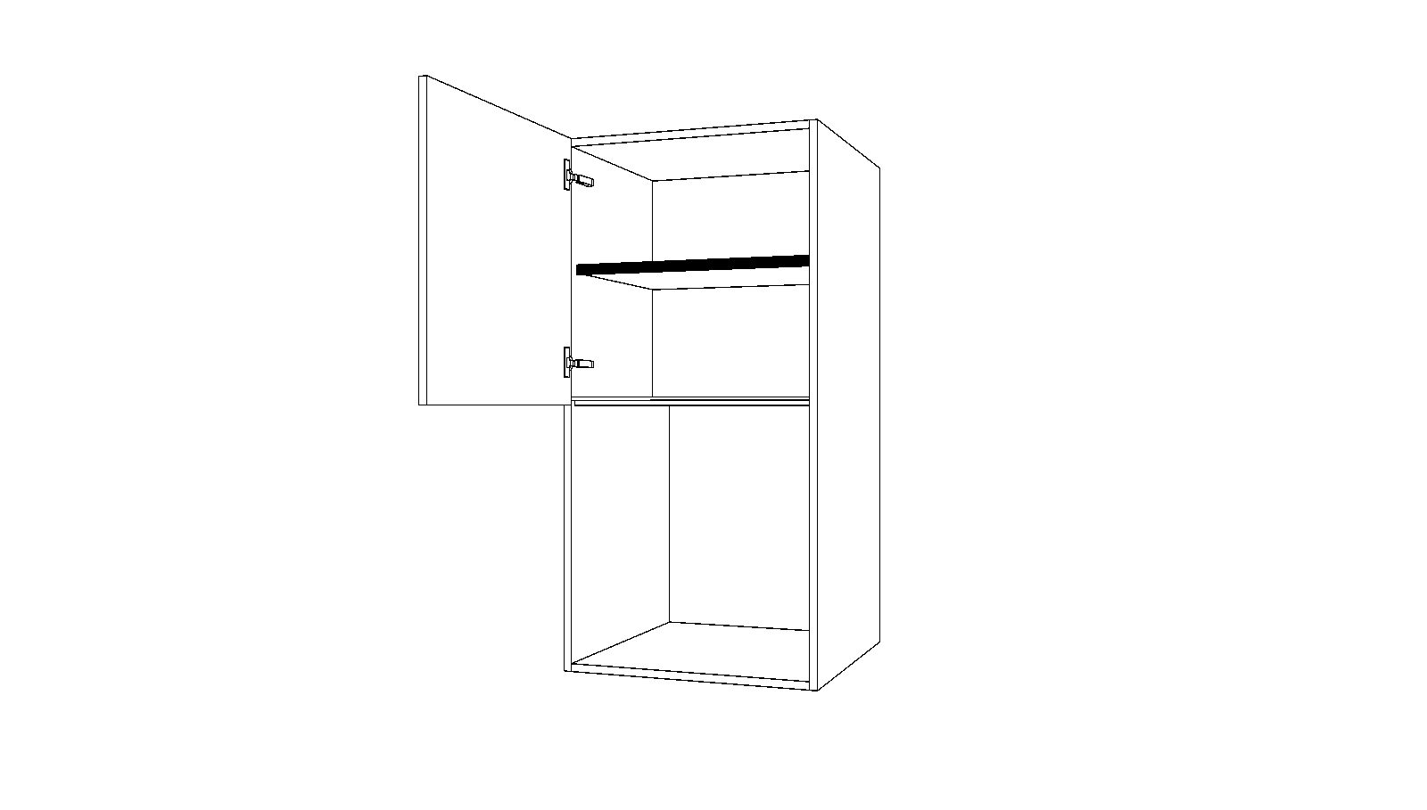 Dibujo técnico — Mueble Alto Gola 120-136 Horno 1 Puerta