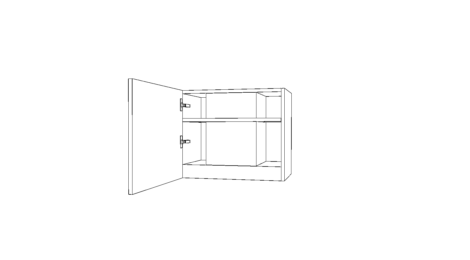 Dibujo técnico — Mueble Alto Gola 60 Campana Virgola Comfort