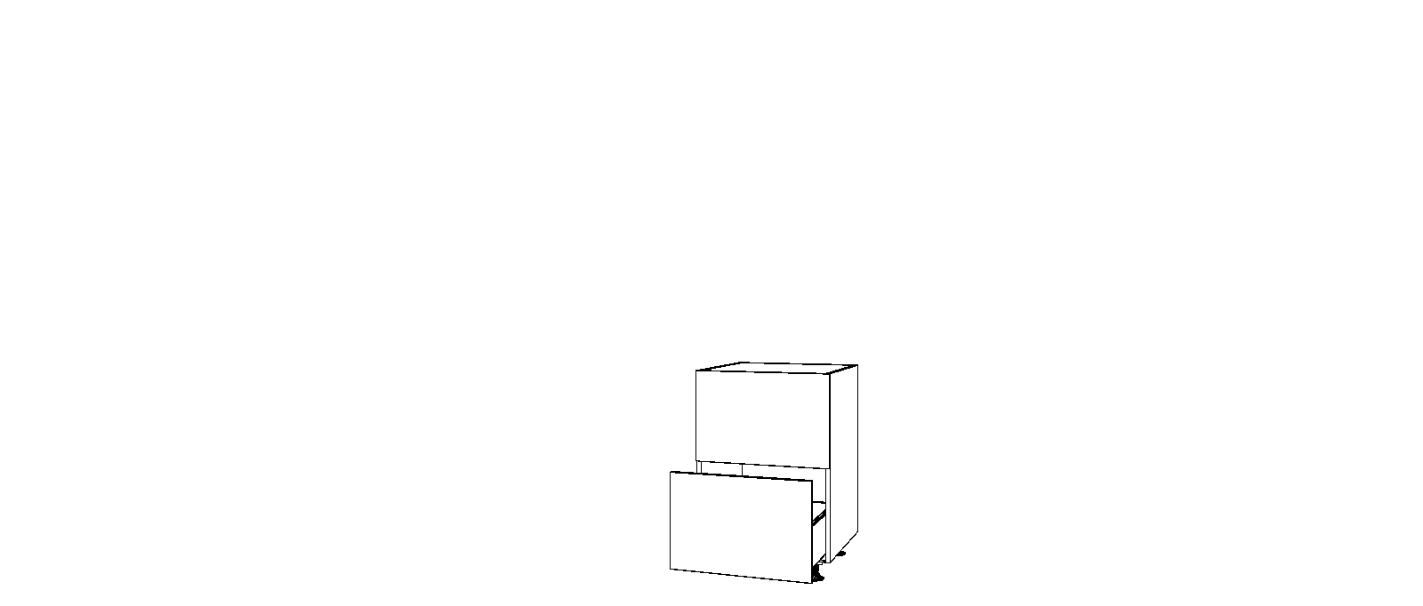 Dibujo técnico — Mueble Bajo 80 2 Caceroleros