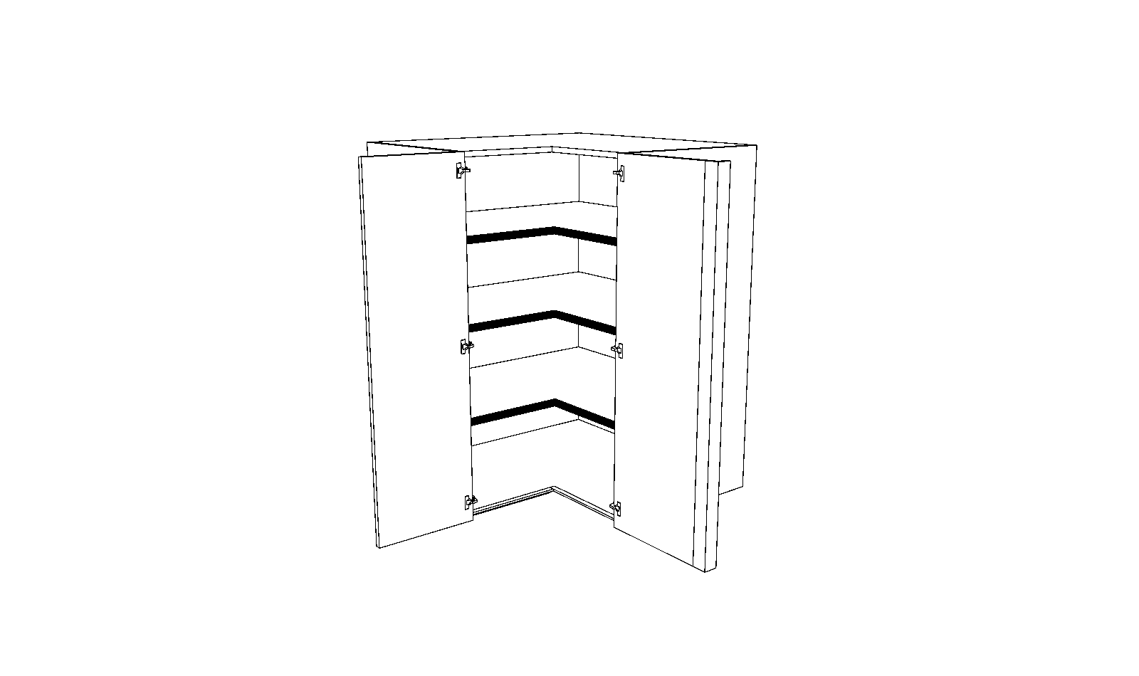 Dibujo técnico — Sobremodulo Gola 120-136 Rincon Escuadra con Regleta