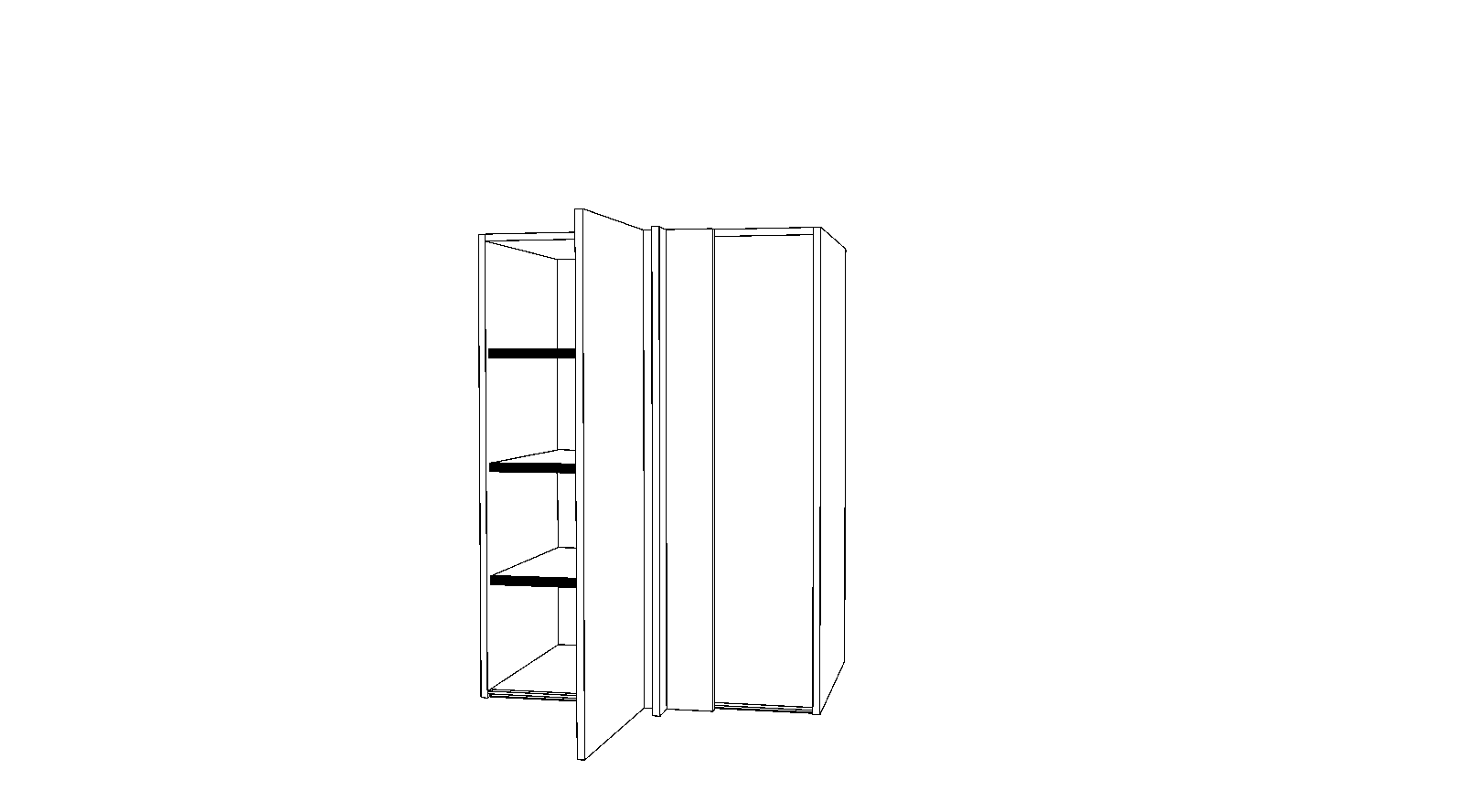 Dibujo técnico — Sobremodulo Gola 137-154 Rincon Ciego 1 Puerta
